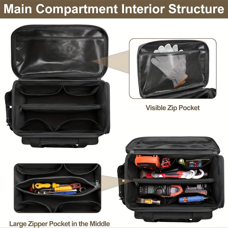 🌞 Spring into Savings: 50% Off🔥Ultimate Heavy-Duty Canvas Tool Bag with MOLLE System | Professional Organizer & Multi-Pocket Technician Carrier
