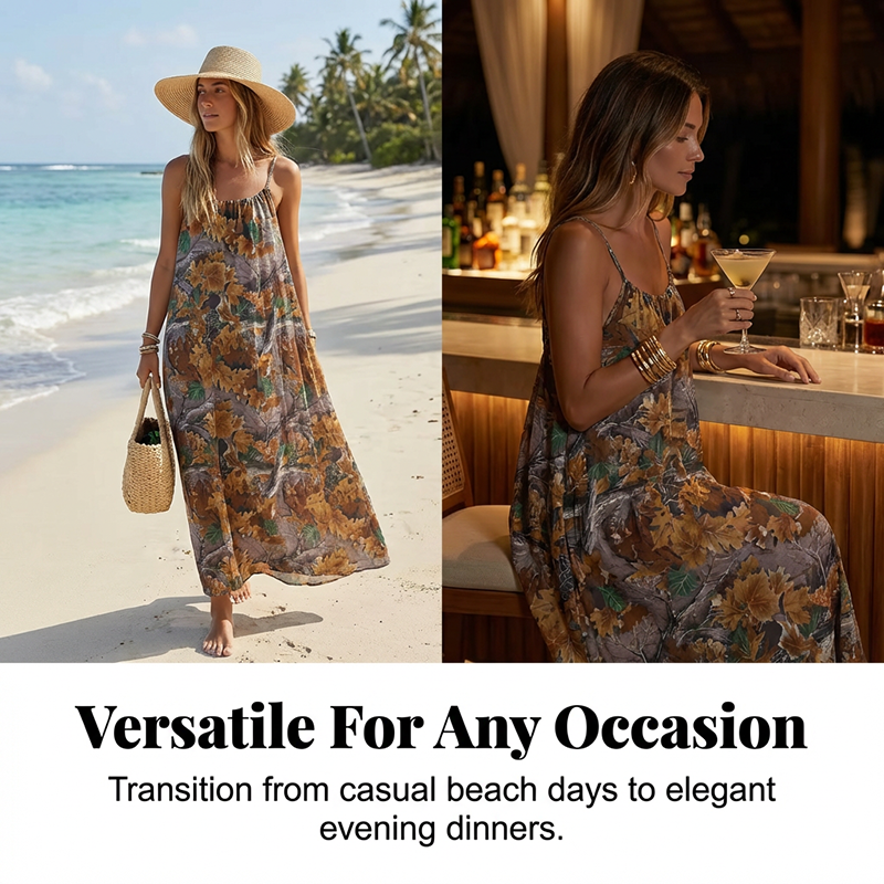 ⏳Time-Limited Special⏰Women's Summer Backless Spaghetti Strap Maxi Dress