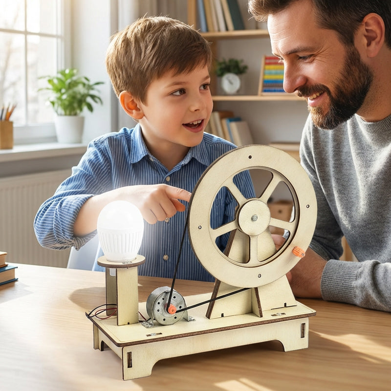 DIY Hand-Cranked Generator Science Kit