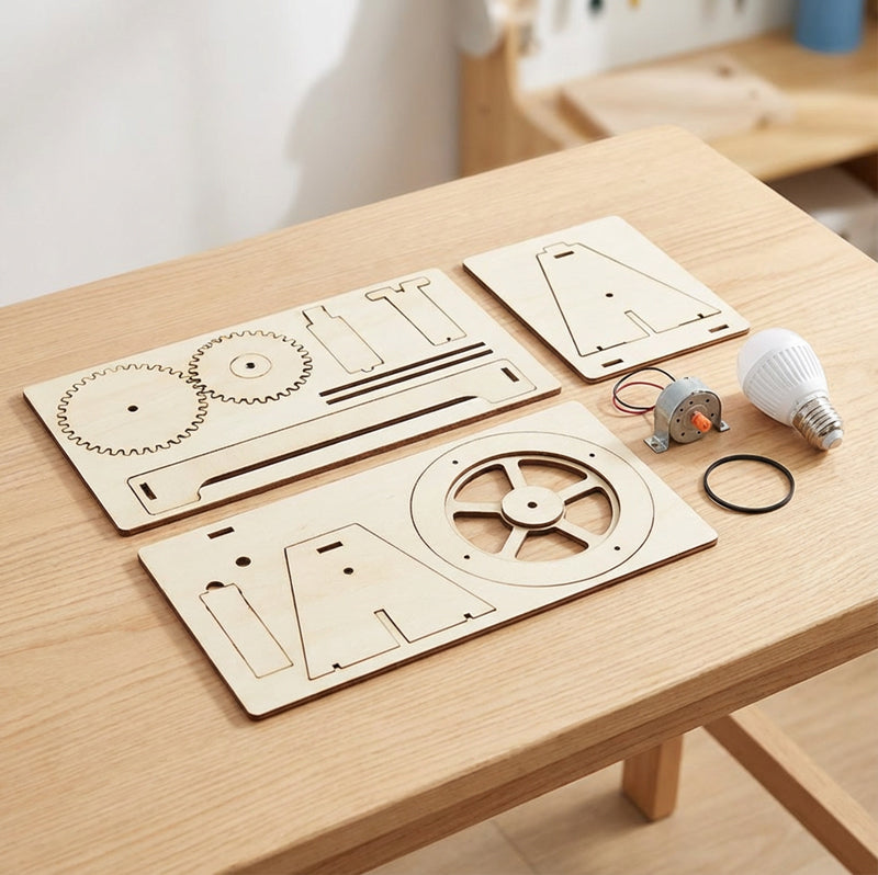 DIY Hand-Cranked Generator Science Kit
