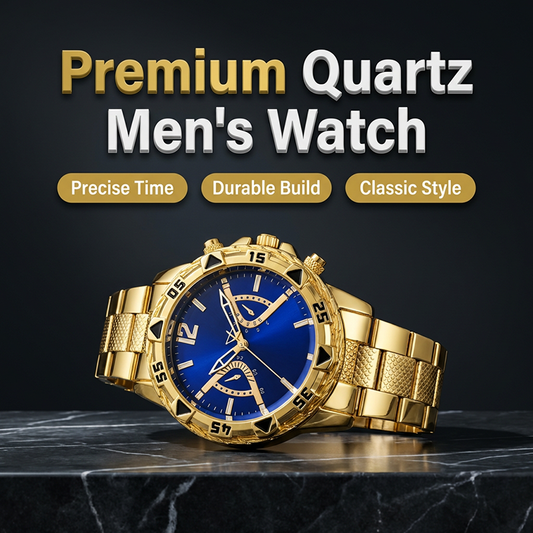 Men's Classic Metal Quartz Watch