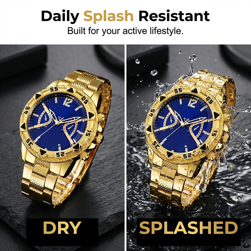 Men's Classic Metal Quartz Watch