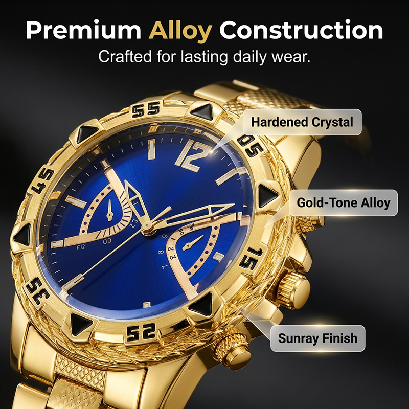 Men's Classic Metal Quartz Watch