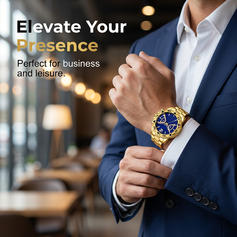 Men's Classic Metal Quartz Watch