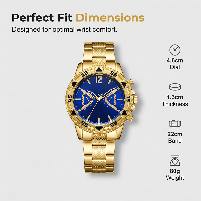 Men's Classic Metal Quartz Watch