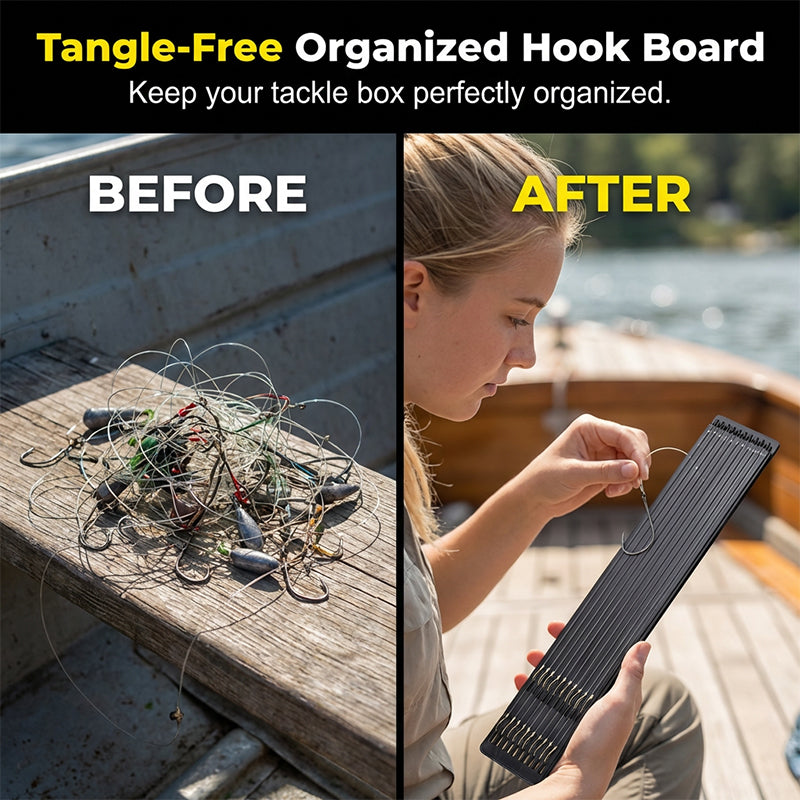 Pre-Rigged Carbon Steel Fishing Hooks Set