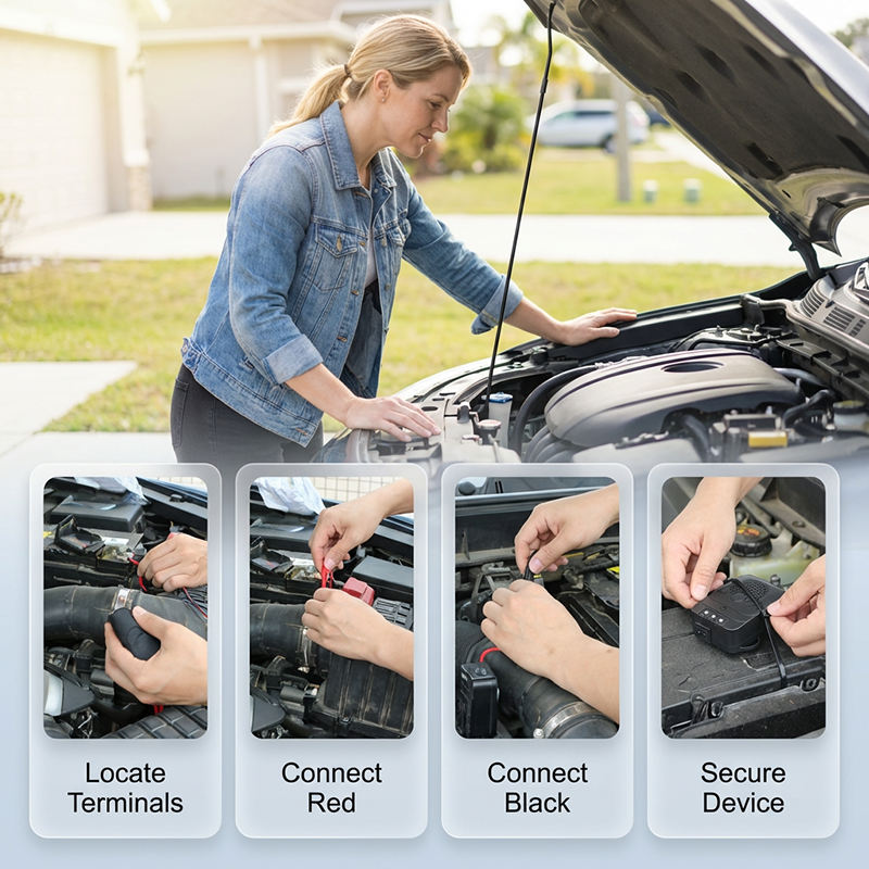 Ultrasonic Car Rodent Repeller with LED Strobe Lights