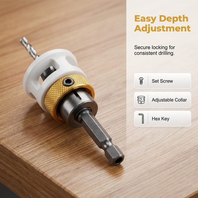 4-Flute Countersink Drill Bit – Adjustable Depth