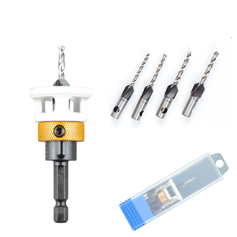 4-Flute Countersink Drill Bit – Adjustable Depth