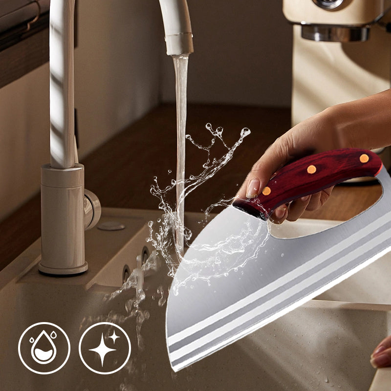 🥳2026 HOT SALE🥳💞50K+ SOLD!✨🥬 50% OFF! Ergonomic Kitchen Knife – Forward grip design, non-slip handle. Perfect for arthritis or weak wrists.  🍅🔪