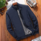 ⏰🔥50% OFF! 😎 Men’s Classic Stand Collar Jacket – Stylish Checkered Lining, Comfortable & Perfect for Everyday Wear ✨🧥