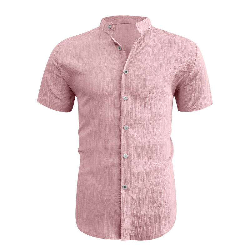 ✨New Arrival👕Men's Summer Stand Collar Short Sleeve Shirt