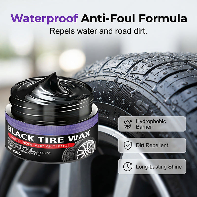 Black Tire Wax for Ultimate Shine and Protection
