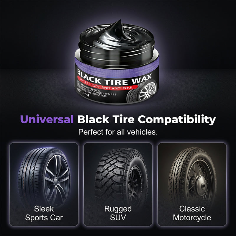 Black Tire Wax for Ultimate Shine and Protection