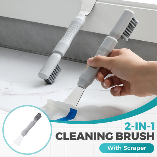 2-in-1 Cleaning Brush With Scraper