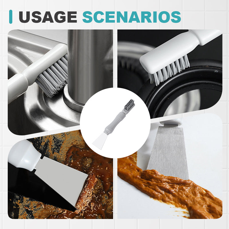 2-in-1 Cleaning Brush With Scraper