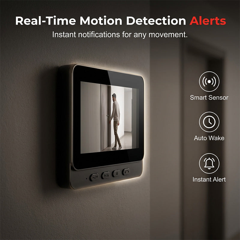⏳Time-Limited Special⏰Smart Video Doorbell with 4.3" Display – Two-Way Audio, Night Vision, Wide Angle 🏠