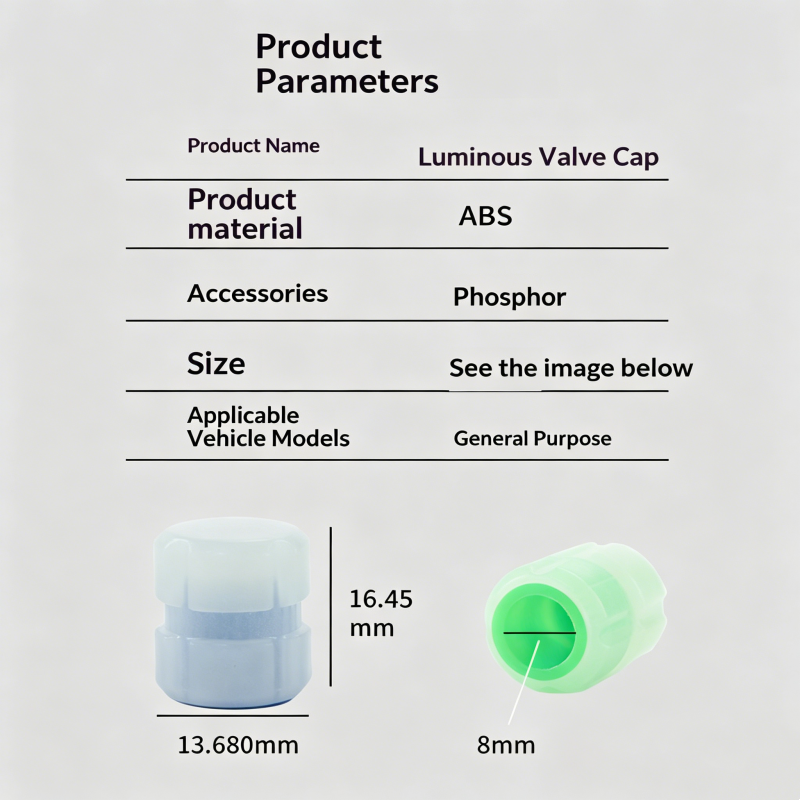 Luminous Tire Valve Caps (Set of 4)
