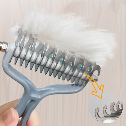 🐶🐱2-in-1 Pet Dematting & Deshedding Comb~Limited time 49% OFF – Premium quality – Bestseller! 🔥✨