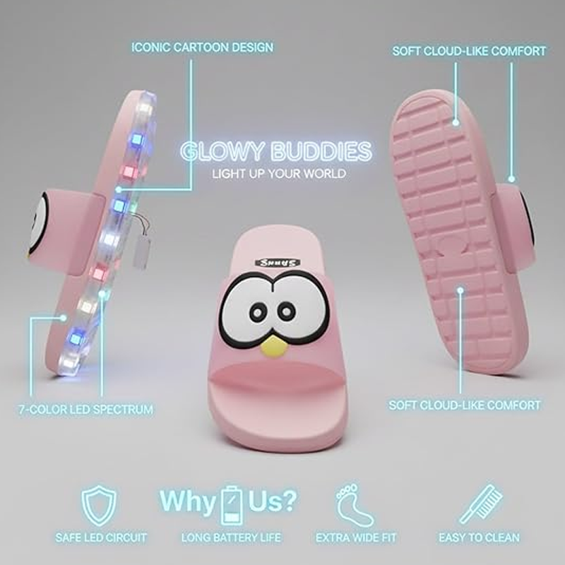 🐧 50% OFF NOW! 💡 LED Cartoon Slippers – Vibrant Light-Up Sole & Cute Penguin Design – Flexible PVC & Easy Slip-On 🏠