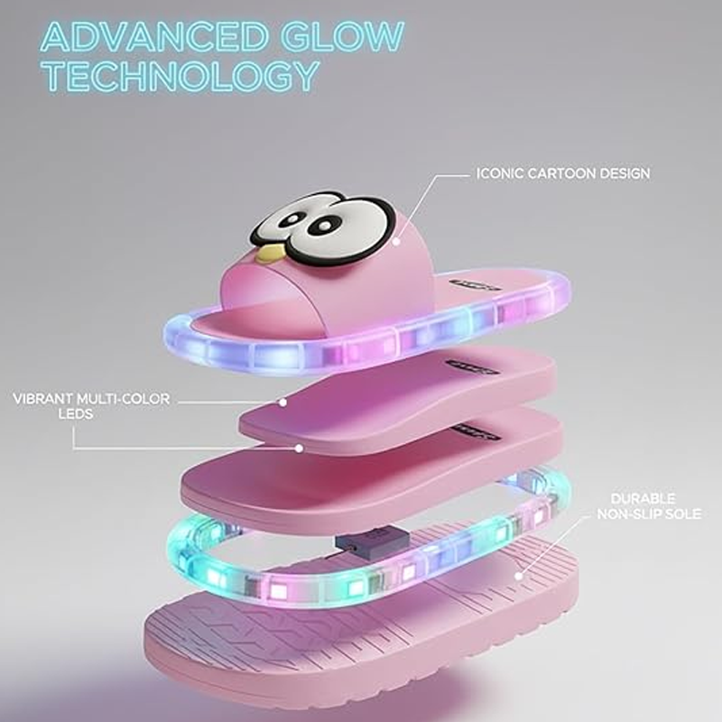 🐧 50% OFF NOW! 💡 LED Cartoon Slippers – Vibrant Light-Up Sole & Cute Penguin Design – Flexible PVC & Easy Slip-On 🏠