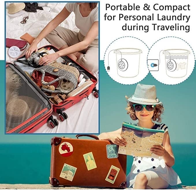 Hot Sale🔥Portable Ultrasonic Washing Machine