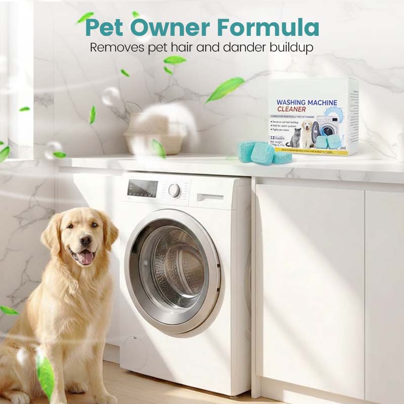 🏆 LAST DAY SPECIAL! 🔥 LIMITED TIME BUY 2 GET 1 FREE 🎁 Washing Machine Cleaner – 12 Tablets, Deep Cleans Inner Tank & Pet Hair, Removes Odours 🧼