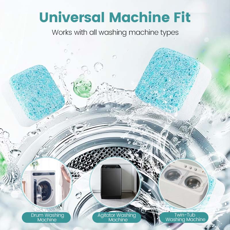 🏆 LAST DAY SPECIAL! 🔥 LIMITED TIME BUY 2 GET 1 FREE 🎁 Washing Machine Cleaner – 12 Tablets, Deep Cleans Inner Tank & Pet Hair, Removes Odours 🧼