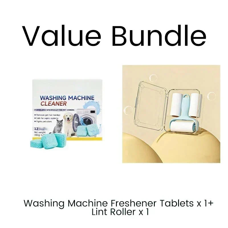 🏆 LAST DAY SPECIAL! 🔥 LIMITED TIME BUY 2 GET 1 FREE 🎁 Washing Machine Cleaner – 12 Tablets, Deep Cleans Inner Tank & Pet Hair, Removes Odours 🧼