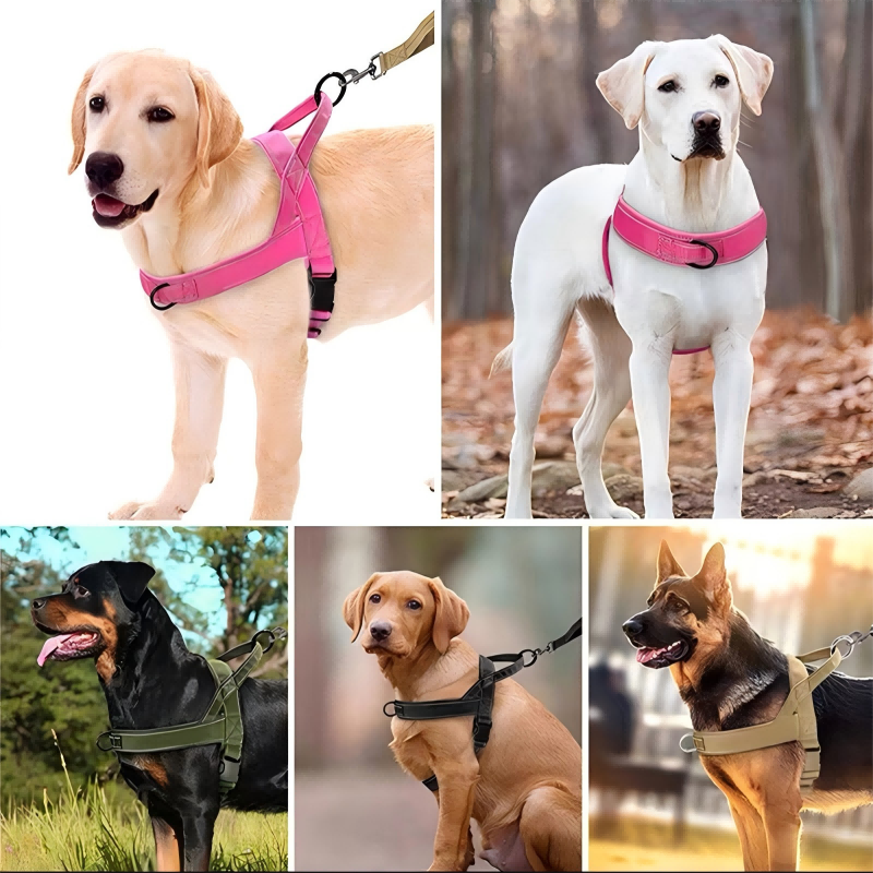 🥳2026 HOT SALE🥳💞50K+ SOLD!🐕💪 50% OFF! Heavy‑Duty Tactical Dog Harness – No‑pull, no‑choke. Reflective strips for night walks. Padded & easy‑grip handle. 🛡️✨