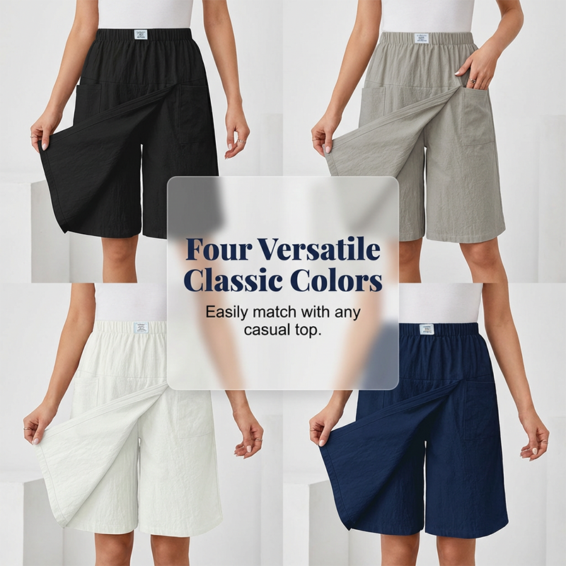⏳Time-Limited Special⏰Women's Casual Elastic Waist Wrap Skort