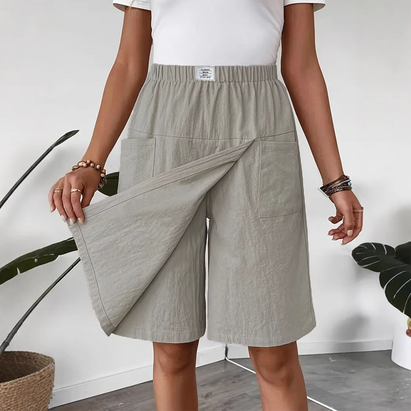 ⏳Time-Limited Special⏰Women's Casual Elastic Waist Wrap Skort