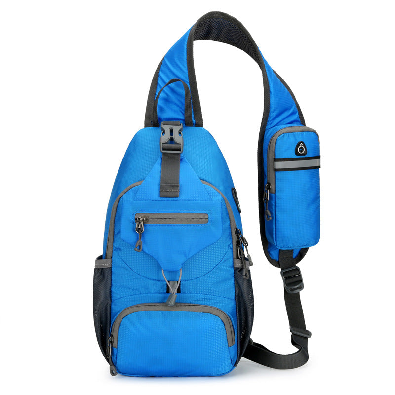 🎒40% OFF! ✨ Men's Outdoor Sling Crossbody Bag – Multi-Pocket, Water-Resistant, Breathable Back 🌦️