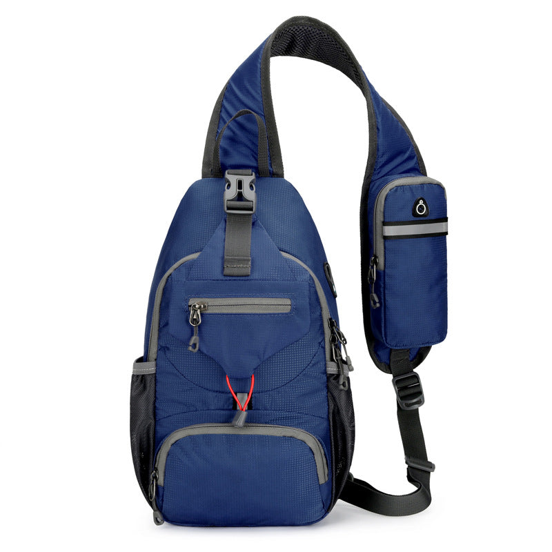 🎒40% OFF! ✨ Men's Outdoor Sling Crossbody Bag – Multi-Pocket, Water-Resistant, Breathable Back 🌦️