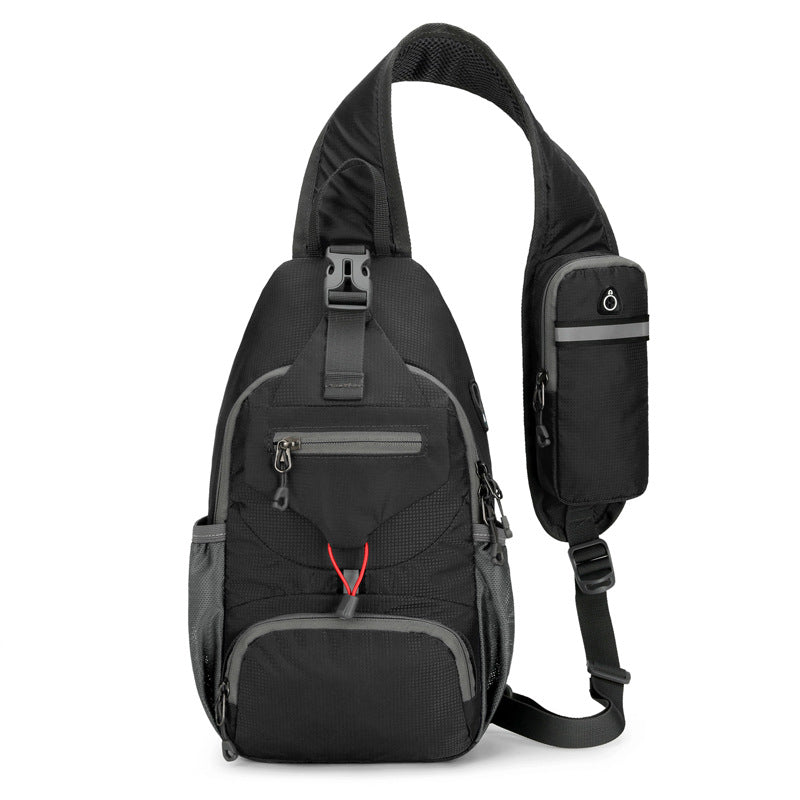 🎒40% OFF! ✨ Men's Outdoor Sling Crossbody Bag – Multi-Pocket, Water-Resistant, Breathable Back 🌦️
