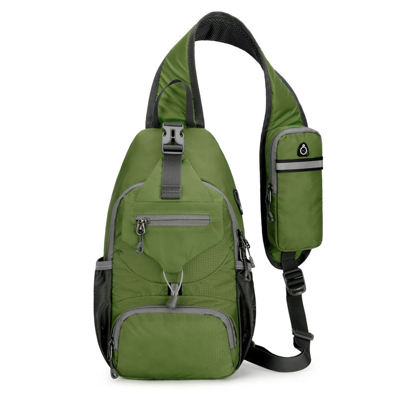 🎒40% OFF! ✨ Men's Outdoor Sling Crossbody Bag – Multi-Pocket, Water-Resistant, Breathable Back 🌦️
