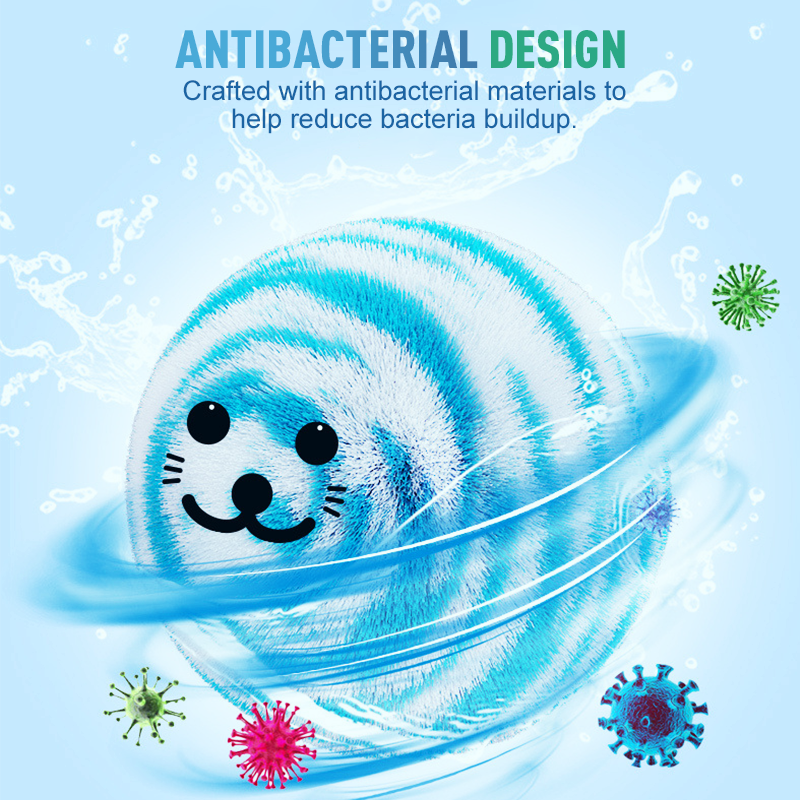 🧼Antibacterial cleaning brush with balls for the bathroom