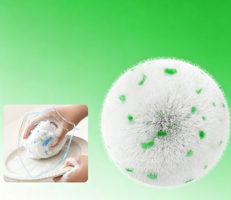 🧼Antibacterial cleaning brush with balls for the bathroom