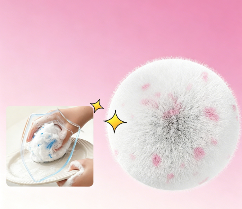 🧼Antibacterial cleaning brush with balls for the bathroom