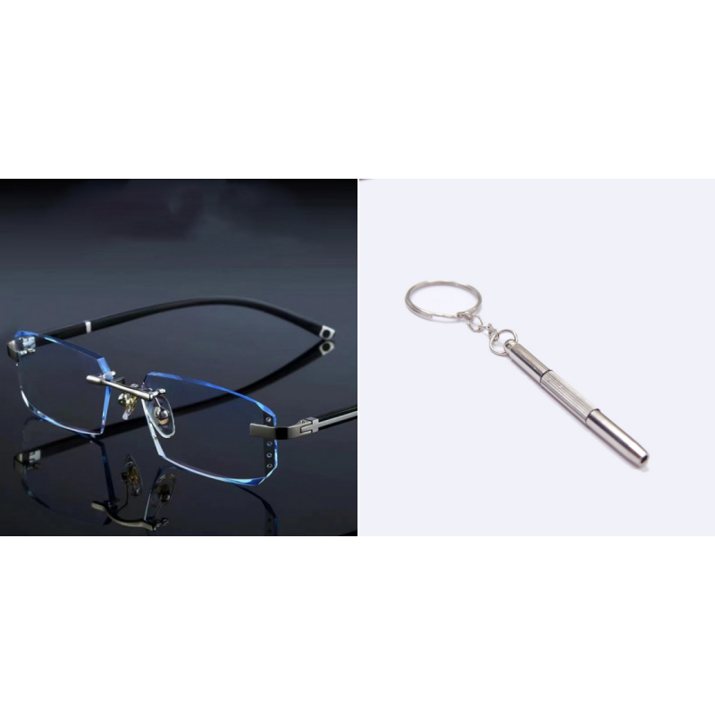 Anti-Blue Light Rimless Reading Glasses