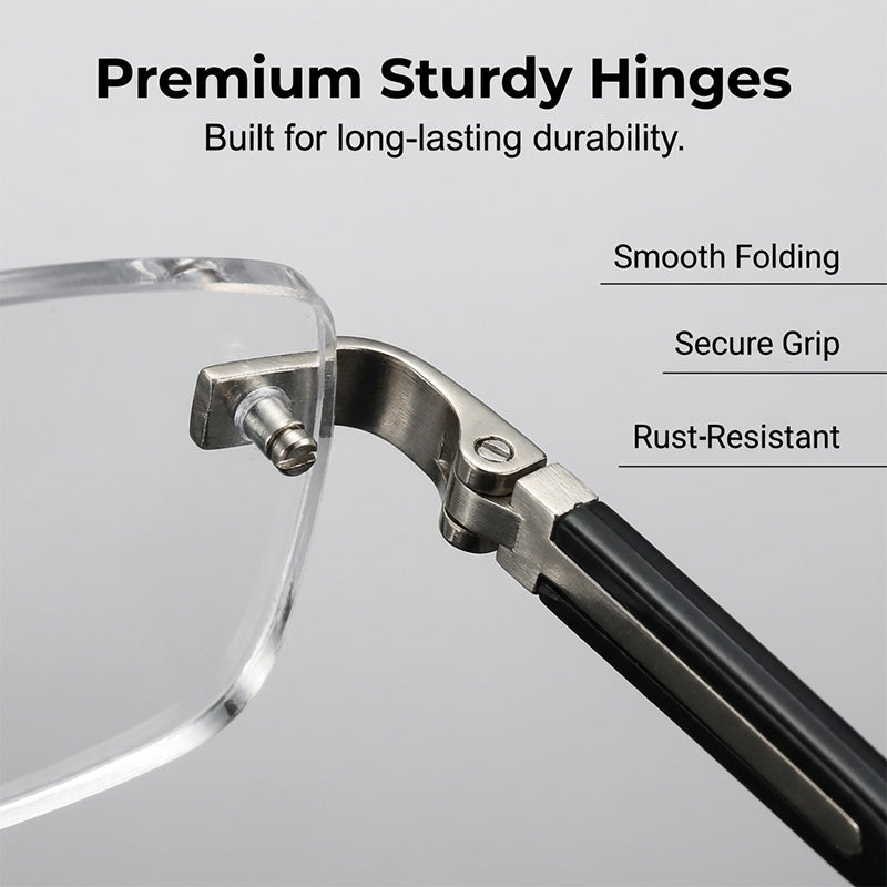 Anti-Blue Light Rimless Reading Glasses