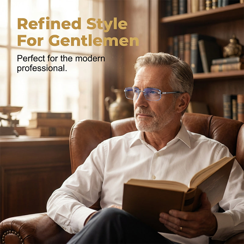 Anti-Blue Light Rimless Reading Glasses