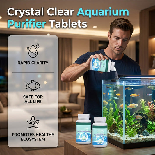 🐠 BUY 1 GET 1 FREE! ✨ Effervescent Aquarium Tablets – Crystal Clear, Odor-Free, Rapid Clarify 💧