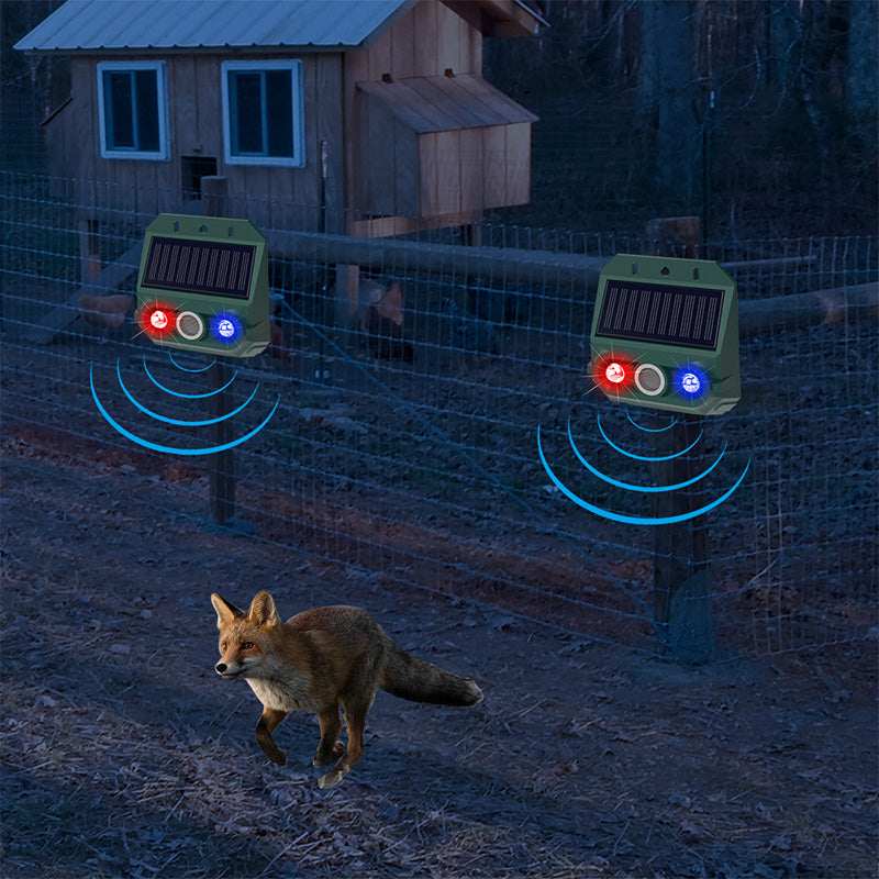 Solar-Powered Ultrasonic Animal Repellent