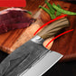 Hand-Forged Kitchen Knife with V-Shaped Edge