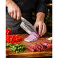 Hand-Forged Kitchen Knife with V-Shaped Edge