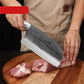Hand-Forged Kitchen Knife with V-Shaped Edge