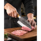 Hand-Forged Kitchen Knife with V-Shaped Edge