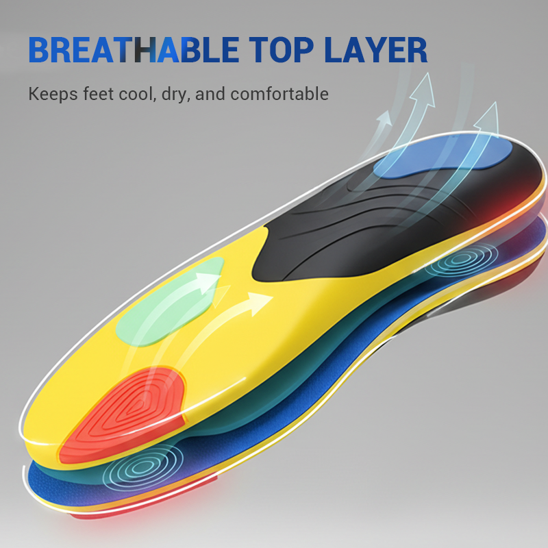 Professional Sport Insoles with Arch Support & Shock Absorption