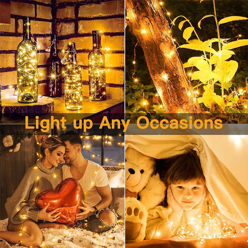Battery-Operated Fairy String Lights